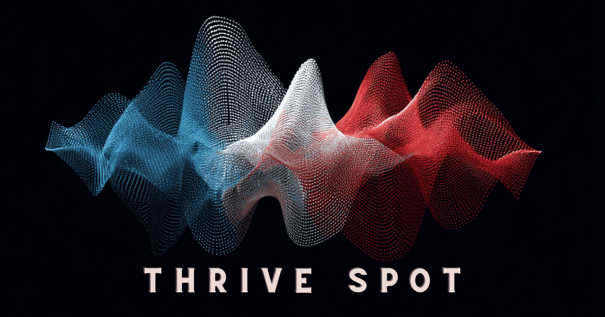 Thrive Spot waveform music visualization.
